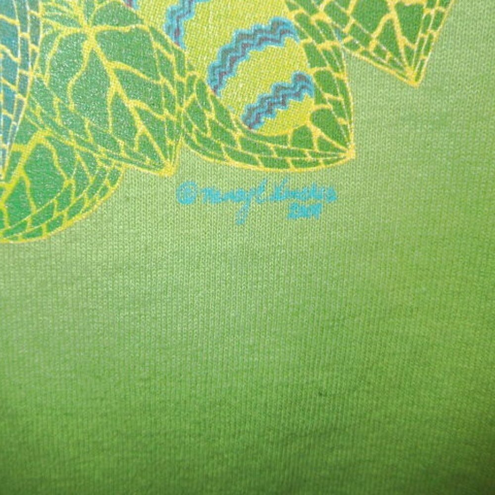 Sabaku Art Paradise Dress Size S M Pocket Stretch Birds Lotus Artsy Boho Hippie - Picture 6 of 12